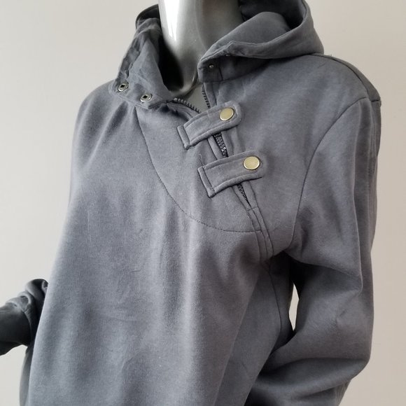 Greyish Khaki green  hoodie - Picture 3 of 4